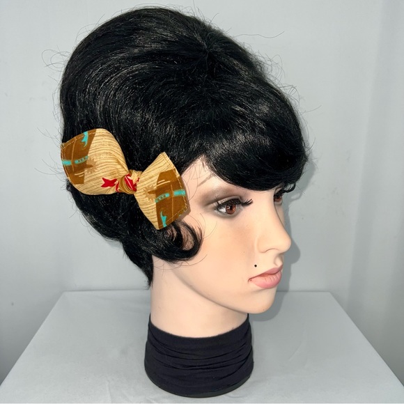 Cowboy Boots Western Bandana Knotted Hair Bow - Picture 3 of 11